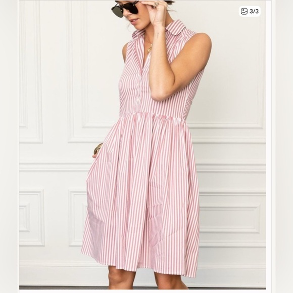 The Shirt by Rochelle Behrens Dresses & Skirts - The Shirt by Rochelle Sleeveless Behrens Floral Shirt Dress, msrp $195, S